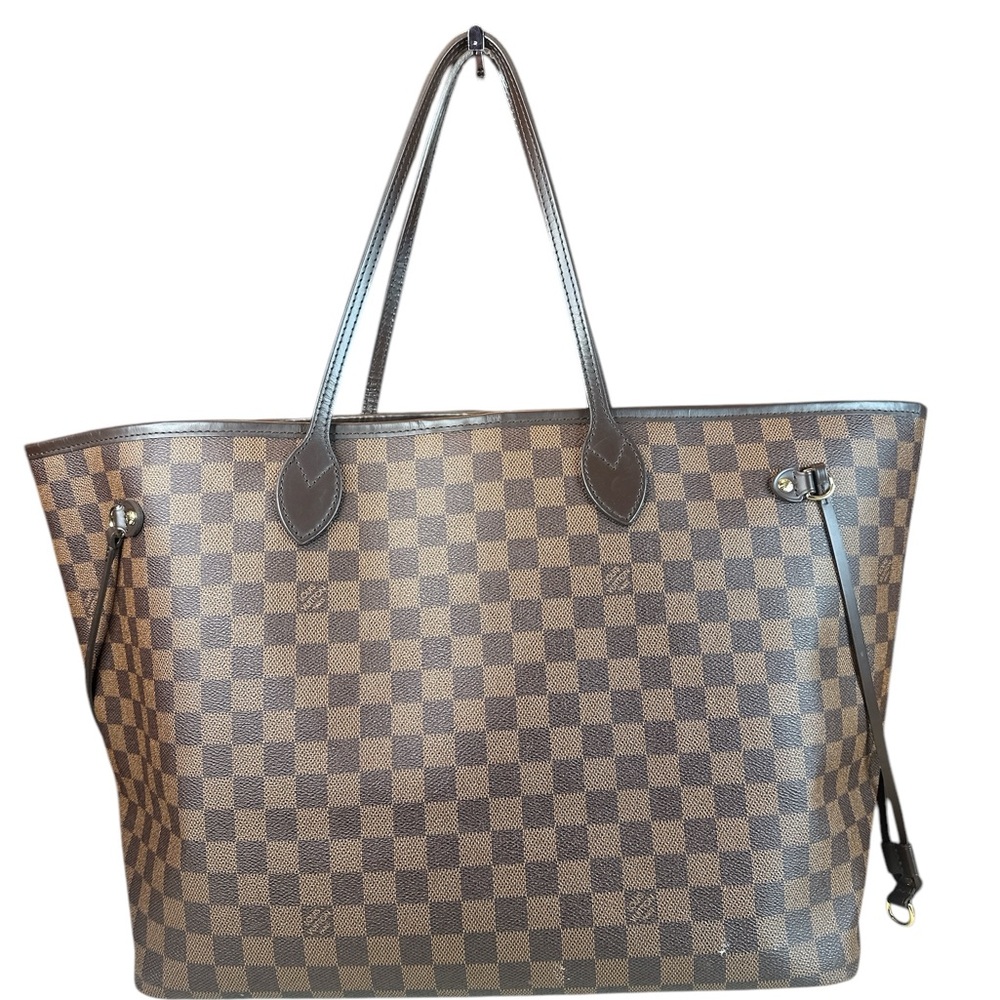 Louis Vuitton Damier Ebene Canvas Neverfull Tote in Brown - Picture 2 of 8